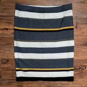 Forever 21 Multicolor Striped Pencil Skirt
